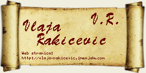 Vlaja Rakićević vizit kartica